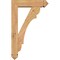 Ekena Millwork Olympic Arts and Crafts Smooth Bracket w/ Offset Brace, Western Red Cedar, 5 1/2"W x 20"D x 32"H BKT0604X20X32OLY03SWR - alternate 4